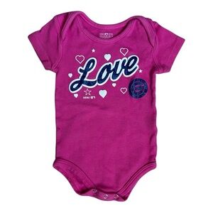 MLB Chicago Cubs Pink Love Onesie